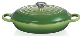 Le Creuset braadpan Campagnard 30 cm bamboo groen