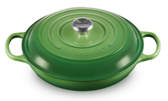 Le Creuset braadpan Campagnard 30 cm bamboo groen - afb. 2