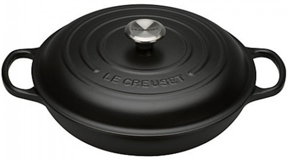 Le Creuset braadpan Campagnard 30 cm mat zwart - afb. 2