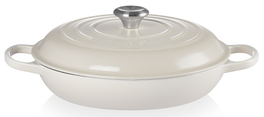 Le Creuset braadpan Campagnard 30 cm meringue