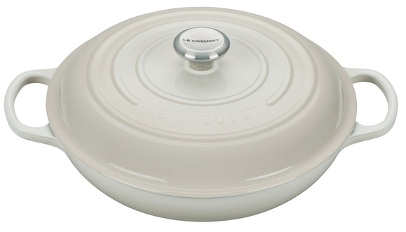 Le Creuset braadpan Campagnard 30 cm meringue - afb. 2