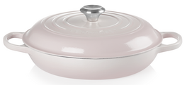 Le Creuset braadpan Campagnard 30 cm shell pink