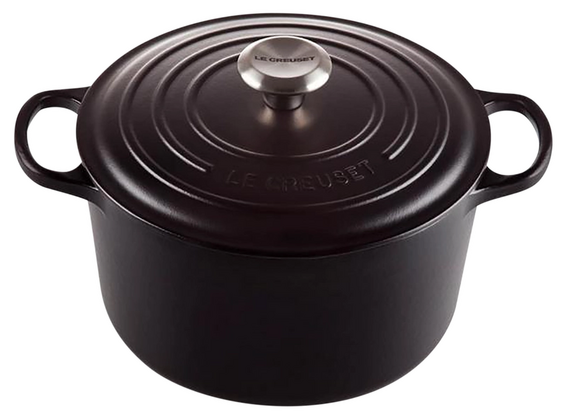 Le Creuset braadpan hoog Signature rond 24 cm 5 liter mat zwart - afb. 2