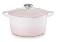 Le Creuset braadpan hoog Signature rond 24 cm 5 liter shell pink - afb. 2