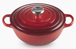 Le Creuset braadpan Marmite 24 cm kersenrood