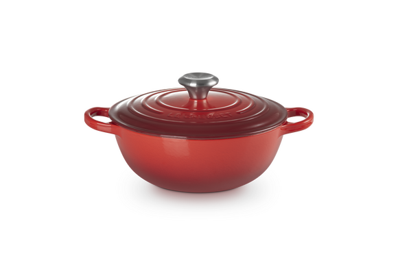 Le Creuset braadpan Marmite 24 cm kersenrood - afb. 2