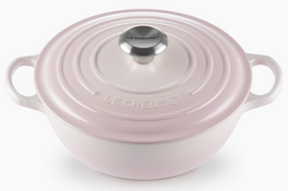 Le Creuset braadpan Marmite 24 cm shell pink