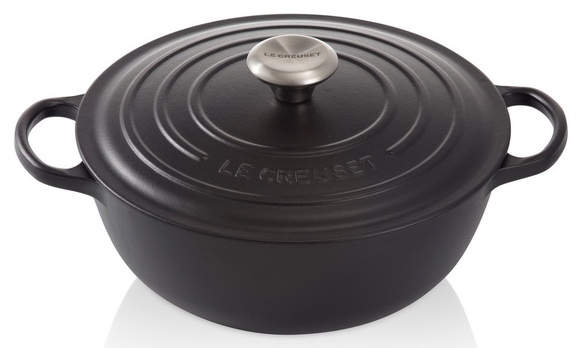 Le Creuset braadpan Marmite 26 cm mat zwart - afb. 1