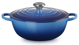 Le Creuset braadpan Marmite 28 cm azureblauw