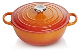 Le Creuset braadpan Marmite 32 cm oranje-rood