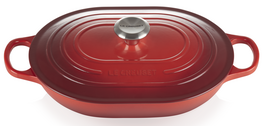 Le Creuset braadpan Oblong Signature kersenrood 31 cm