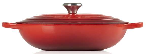 Le Creuset braadpan Oblong Signature kersenrood 31 cm - afb. 3