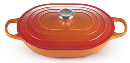 Le Creuset braadpan Oblong Signature ORANJErood 31 cm