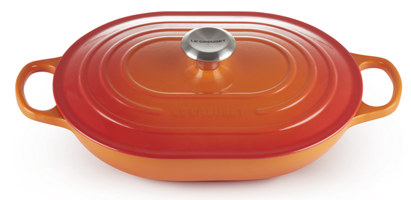 Le Creuset braadpan Oblong Signature ORANJErood 31 cm - afb. 1