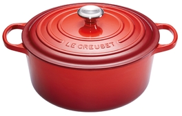 Le Creuset braadpan Signature rond 18 cm kersenrood