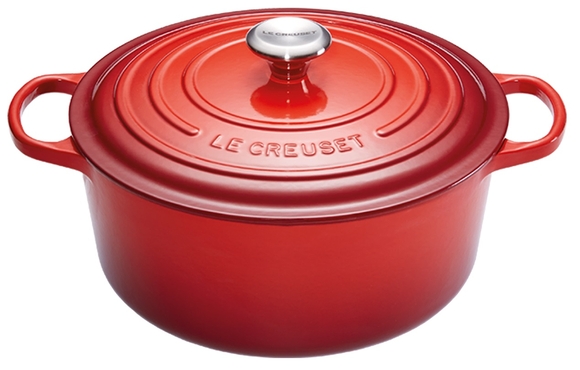 Le Creuset braadpan Signature rond 18 cm kersenrood - afb. 1