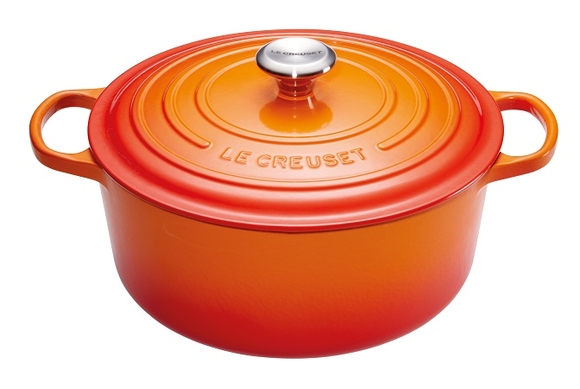 Le Creuset braadpan Signature rond 18 cm oranjerood - afb. 1