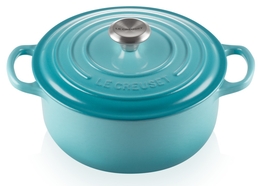 Le Creuset braadpan Signature rond 20 cm caribbean blue