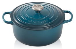 Le Creuset braadpan Signature rond 20 cm deep teal