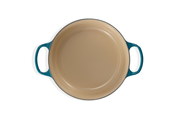 Le Creuset braadpan Signature rond 20 cm deep teal - afb. 2