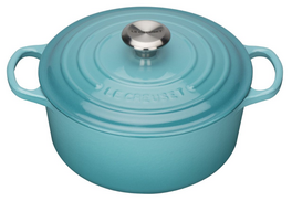 Le Creuset braadpan Signature rond 22 cm caribbean blue