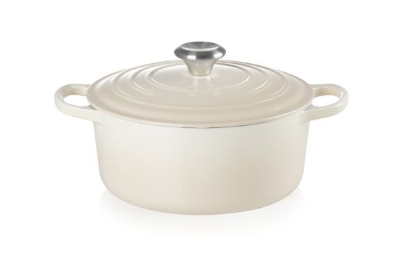 Le Creuset braadpan Signature rond 24 cm meringue - afb. 2