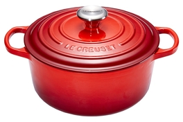 Le Creuset braadpan Signature rond 26 cm kersenrood