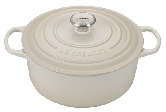 Le Creuset braadpan Signature rond 26 cm meringue - afb. 1