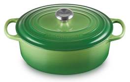 Le Creuset braadpan Signature ovaal 29 cm bamboo groen