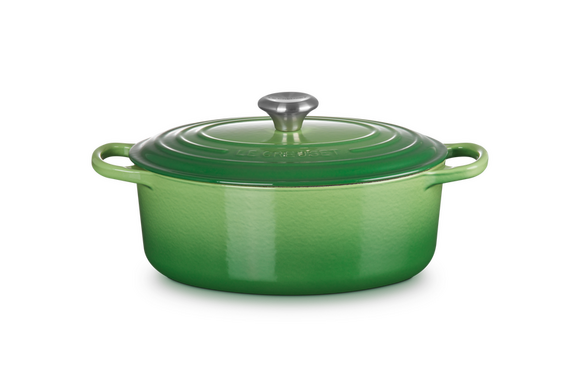 Le Creuset braadpan Signature ovaal 29 cm bamboo groen - afb. 5