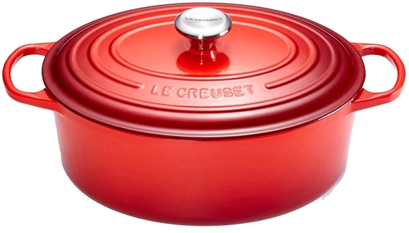 Le Creuset braadpan Signature ovaal 29 cm kersenrood - afb. 1