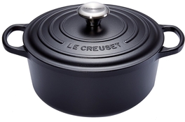 Le Creuset braadpan Signature rond 30 cm mat zwart