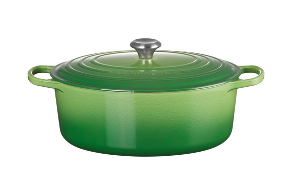 Le Creuset braadpan Signature ovaal 35 cm bamboo groen - afb. 1