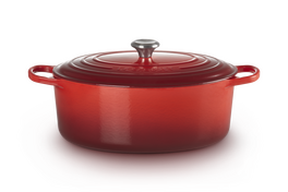 Le Creuset braadpan Signature ovaal 35 cm kersenrood