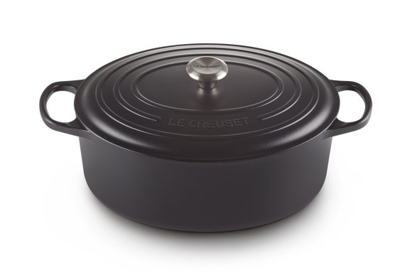 Le Creuset braadpan Signature ovaal 35 cm mat zwart - afb. 2