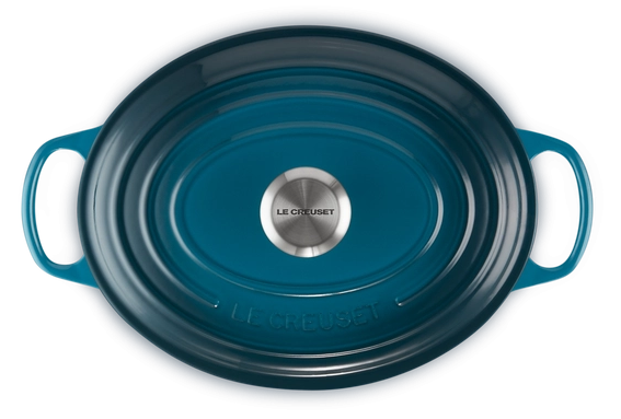 Le Creuset braadpan Signature ovaal 29 cm deep teal - afb. 4