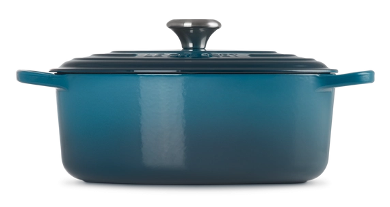 Le Creuset braadpan Signature ovaal 29 cm deep teal - afb. 3