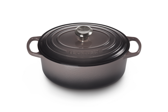 Le Creuset braadpan Signature ovaal 29 cm flint - afb. 2