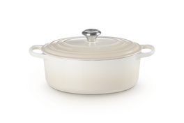 Le Creuset braadpan Signature ovaal 29 cm meringue