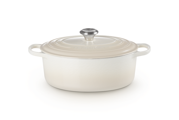 Le Creuset braadpan Signature ovaal 29 cm meringue - afb. 1