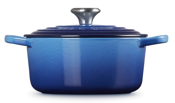 Le Creuset braadpan Signature rond 18 cm azureblauw - afb. 3