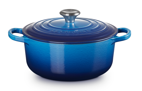 Le Creuset braadpan Signature rond 20 cm azureblauw - afb. 2