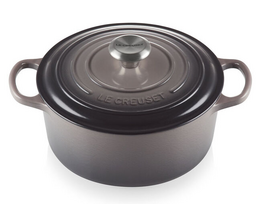 Le Creuset braadpan Signature rond 20 cm flint