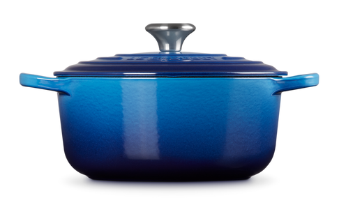 Le Creuset braadpan Signature rond 22 cm azureblauw - afb. 3