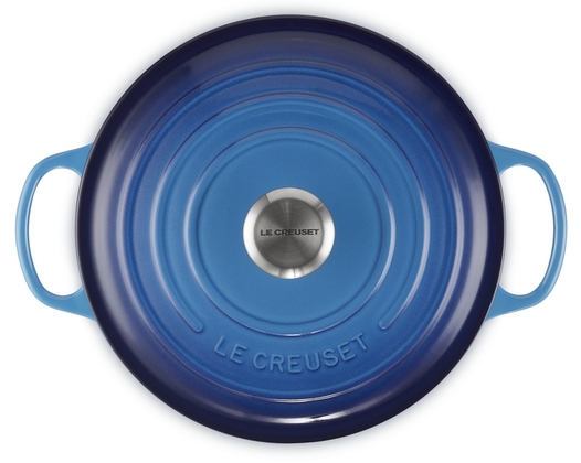 Le Creuset braadpan Signature rond 26 cm azureblauw - afb. 3