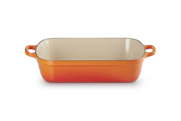 Le Creuset gietijzer braadslede 33 cm oranjerood - afb. 2