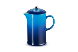 Le Creuset cafetiere koffiezetter aardewerk 1 ltr 22 cm azureblauw