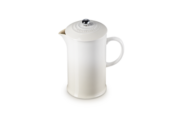 Le Creuset cafetiere koffiezetter aardewerk 1 ltr 22 cm meringue - afb. 2