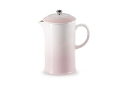 Le Creuset cafetiere koffiezetter aardewerk 1 ltr 22 cm shell pink