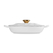 Le Creuset campagnard bloesem signature braadpan 26 cm Wit met messing kleur knop - afb. 3